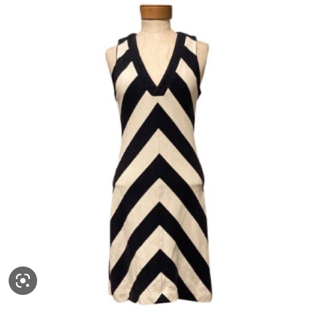 Tory Burch striped blue and white dress medium